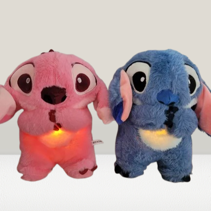 Peluche relajante para bebé que simula respiracion rosa